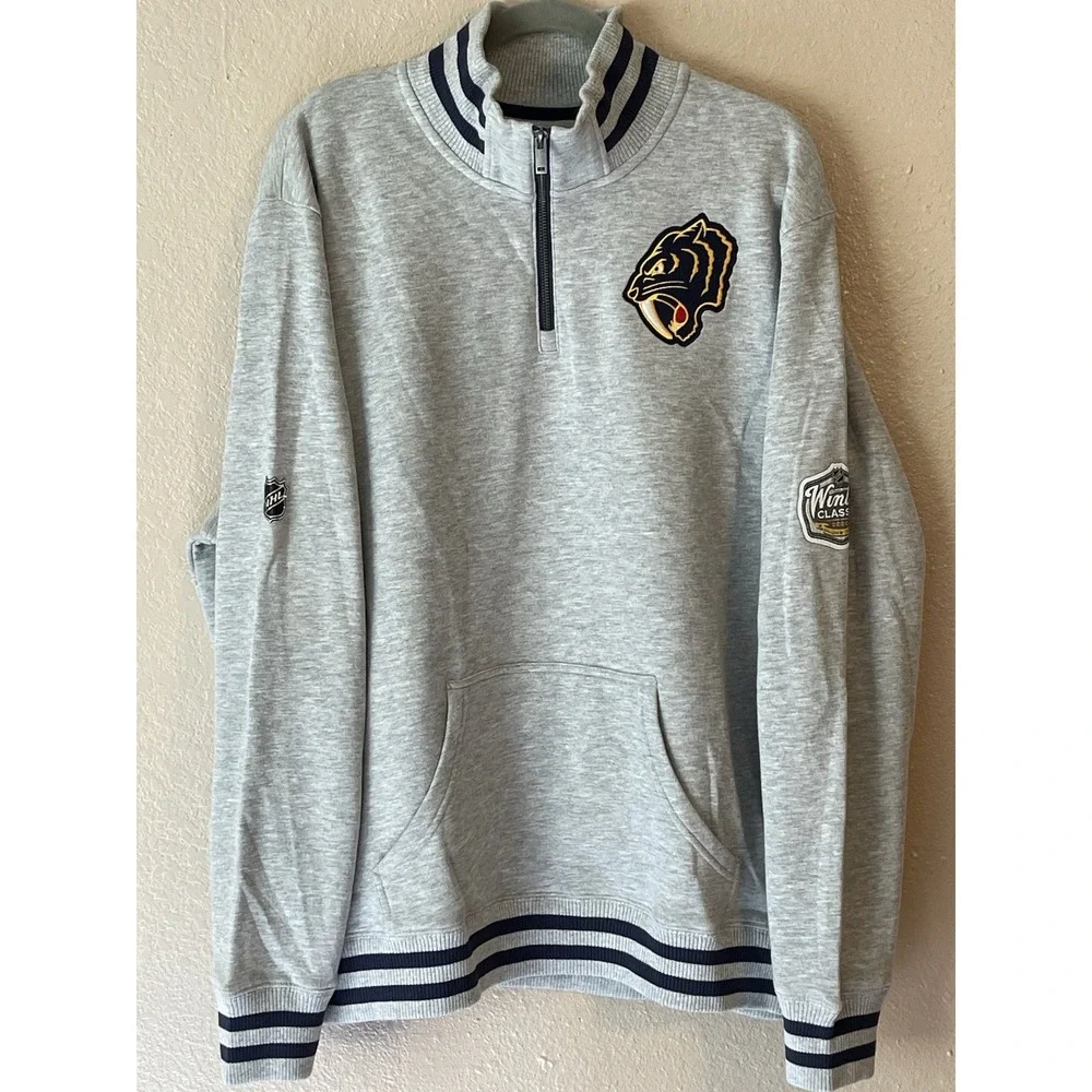 Men's 2XL NWOT Nashville Predators Fanatics‎ 2020 Winter Classic 1/4 Zip Jacket